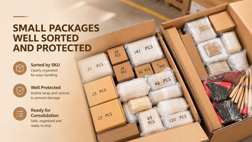 small packages consolidation